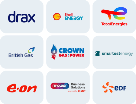 Business energy procurement supplier logos from Business Electricity Prices.