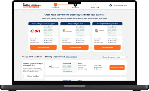 Compare business electricity prices online.